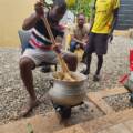 Men of Tema Batsona Ward 1 Enjoy Fellowship at Ward Cooking Activity
